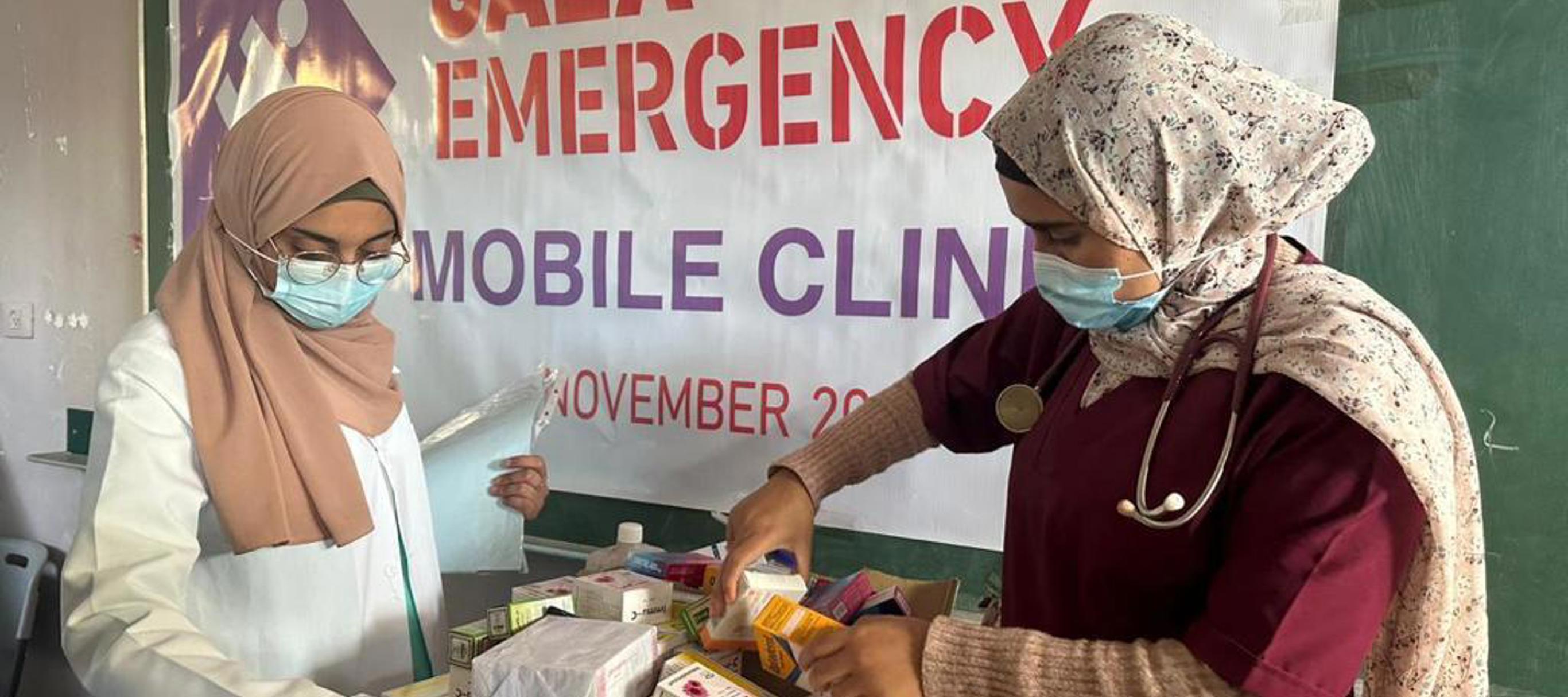 We're the only charity operating mobile clinics, which are bringing vital medical aid.